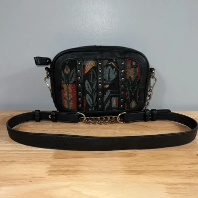 Kensie, Cartera Bandolera de Cuero Vegano con Detalles de Aguja Multicolor Foto 1 de 4