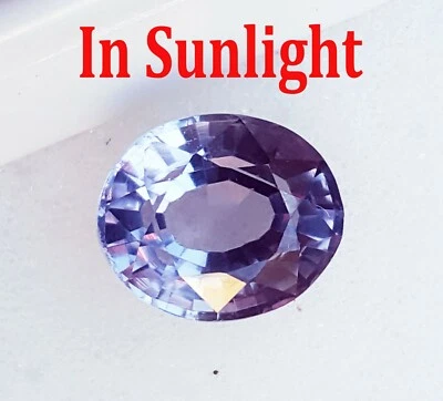 Oval Shape Color Changing Alexandrite 5.90 Ct Certified Loose Gemstone - Image 1 of 4