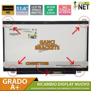 Pannello Display LCD da 11,6 pollici per LENOVO THINKPAD 11E 20EE0006 30 pin HD - Foto 1 di 6