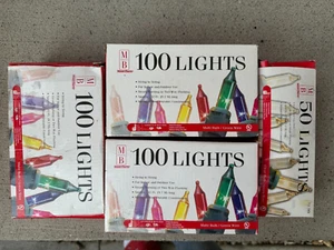 Merry Brite 100 Indoor/Outdoor Multi Bulb Lights Christmas Lot of 3 Plus 50 - Picture 1 of 1