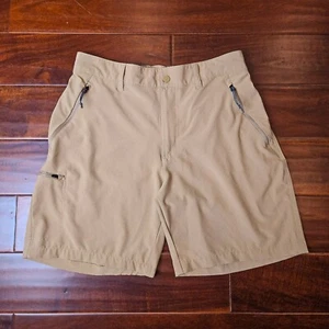 Columbia Hiking Shorts 10" Lightweight Fishing Outdoors Khaki Men's Size 32/42 - Picture 1 of 6