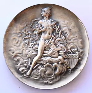 1962 Metal Arts Victor David Brenner Mercury Silver Medal .999 Silver 6.61 Oz - Picture 1 of 5