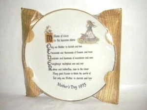 MOTHERS DAY 1973 COLLECTOR PLATE 10.25" AMERICAN GREETINGS MUSEUM QUALITY NOS - Picture 1 of 9