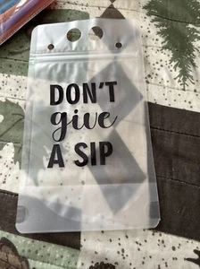 Personalized Clear Stand-Up Reclosable Zipper Drink Pouches for Adults . - Picture 1 of 4