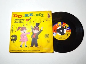 VTG 1960s Cricket Records 45 RPM –DO-RE-MI & Waltzing Matilda –Children's Chorus - Picture 1 of 6