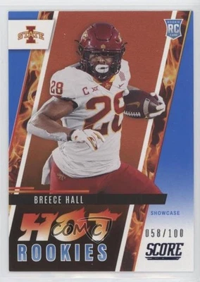 2022 Score Hot Rookies Showcase /100 Breece Hall #HR5 RC - Image 1 of 2