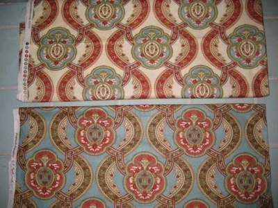 4 2/3 yardas. Tela acolchada de cachemira francesa April Cornell presencia navideña Foto 1 de 4