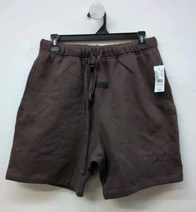 Pacsun Fear of God Essential Drawstring Waist Men's Sweat Shorts Small Plum - Picture 1 of 9