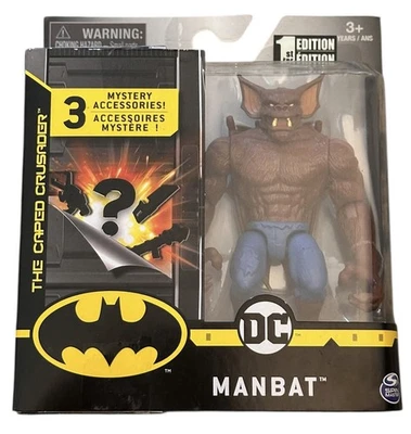 Figura de acción Spin Master DC Batman The Caped Crusader MANBAT 1ª edición Foto 1 de 4