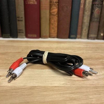 RCA AUDIO VIDEO CABLE 2 MALE TO 2 MALE CABLE CORD ORANGE WHITE - Image 1 of 3