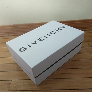 Givenchy Shoe Gift Box Empty White Black Logo 14x10x5.3" Used*READ - Picture 1 of 16