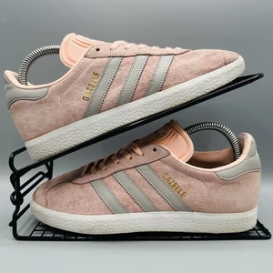 Adidas Gazelle Trainers Pink & White Women’s UK 5 - Picture 1 of 12