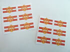 Mini Sticker Pack , Self-Stick English Counties Self-Adhesive Flag Labels