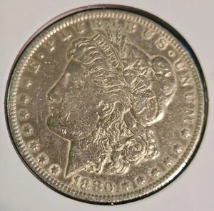1880 P Morgan Silver Dollars Coin | STUNNING &ALMOST UNCIRCULATED - Picture 1 of 4