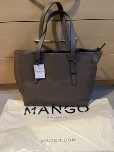 mango pebbled effect shopper bolsa