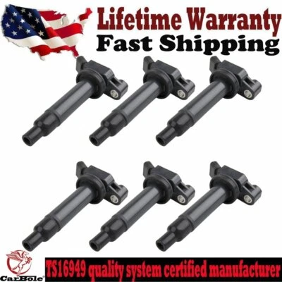 Set of 6 Ignition Coils fits for 2001-2003	Toyota Sienna Highlander 3.0L V6 C117 - Image 1 of 4