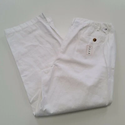 Orvis 女式平底踝棉质裤子 14 码 — 第 1/4 张图片