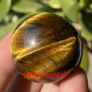 1pc Natural Tiger's eye jasper Ball Quartz Crystal Sphere Reiki Healing 30mm+ - Picture 1 of 6