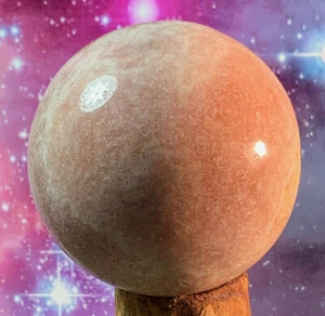 *GORGEOUS LARGE SPARKLING PINK AMETHYST POLISHED CRYSTAL SPHERE BRAZIL 557.5g* - Picture 1 of 8