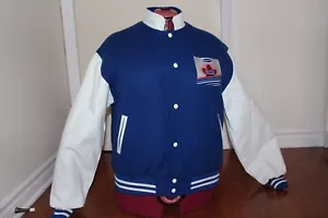 Vintage MAPLE LEAF CHIPS Wool VARSITY JACKET ** Size M Canada RARE L@@K - Picture 1 of 9