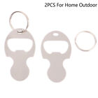 2pcs Metal Shopping Cart Tokens Trolley Token Key Ring Keychain For Home Outdoor