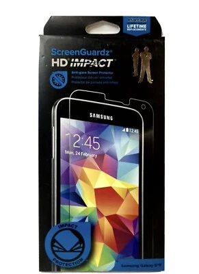 Screen Guardz HD Impact Galaxy S5 Screen Protector Crystal Clear Anti-Glare New - Image 1 of 4
