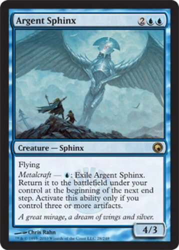 Argent Sphinx - Foil ~ Lightly Played Scars of Mirrodin MTG Magic UltimateMTG Bl - Image 1 of 1