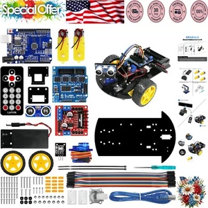 Hands-On Arduino Robot Car 2WD Chassis Kit with Complete Tutorial for Beginners - Picture 1 of 8