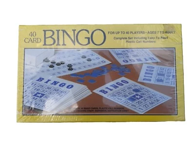 Bingo Game 40 Card vtg 1981 Whitman No. 4709 New in Sealed Box board chip number - Image 1 of 4