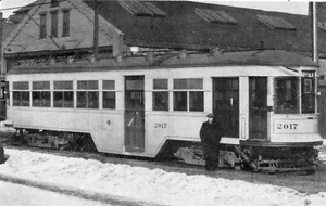 Trolley: IRC #2017 gebaut 1918, Kuhlman Co, Ohio, RPPC --POSTKARTE - Bild 1 von 2