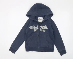Weird Fish Boys Blue Full Zip Hoodie 11-12 Years - Picture 1 of 12