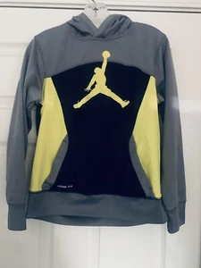 Nike Air Jordan Youth Therma Fit Colorblock Pullover Hoodie Size L 13-15 Years - Picture 1 of 5