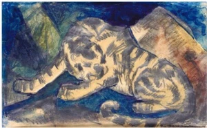 Franz Marc : Tiger : c.1912 : Giclée Archival Print 11×17 - Picture 1 of 2