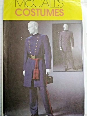 Civil War Military Suit Mens S M L Costume McCalls M4745 Sewing Pattern General - Image 1 of 4