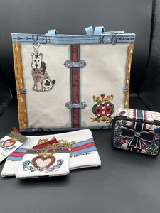 Brighton Purse tote bag In Love We Trust Tom Clancy Canvas Jewelry Box Pouches - Picture 1 of 18
