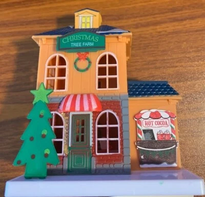 Cobblestone Corners Miniatures Christmas Tree Farm Building Free Shipping - Image 1 of 2