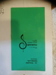 Xxiii Sanremo Programma Week Festival 1973 - Picture 1 of 5