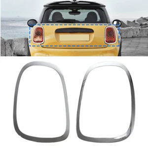 Chrome LeftRight Side Rear Tail Light Lamp Trim Ring For Mini Cooper F55 F56 F57 - Picture 1 of 6