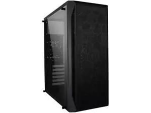 DIYPC Black Steel ATX Mid Tower Computer Case DIY-S07 - Picture 1 of 12