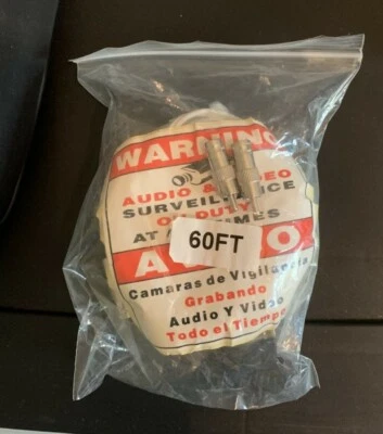 NIGHT OWL BNC CABLE 60'  1 CABLE ONLY - CAB-2P60UL2 - Color White - Image 1 of 2