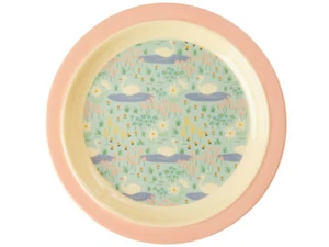 Rice Teller Kinderteller Melamin Schwan rosa 22cm - Bild 1 von 1