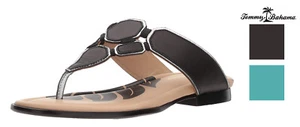 Tommy Bahama Women's Bay Springs Flat Sandal, Black, 10 - Picture 1 of 19