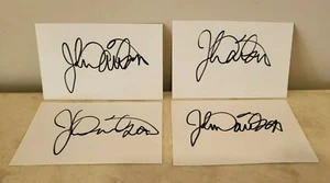 4 STÜCK LOT JOHN DAVIDSON MOVIE LEGEND SIGNED HANDSIGNIERT INDEX KARTEN AUTHENTISCH - Bild 1 von 4