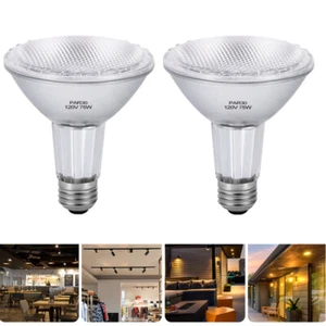 2PCS Dimmable PAR30 LED Flood Bulb 75W E26 Base Spot Light Bulb 2800K Warm White - Picture 1 of 16