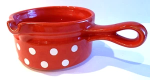 Vintage Waechtersbach rot weiß gepunktet Soßenbesteck Germany - Bild 1 von 10