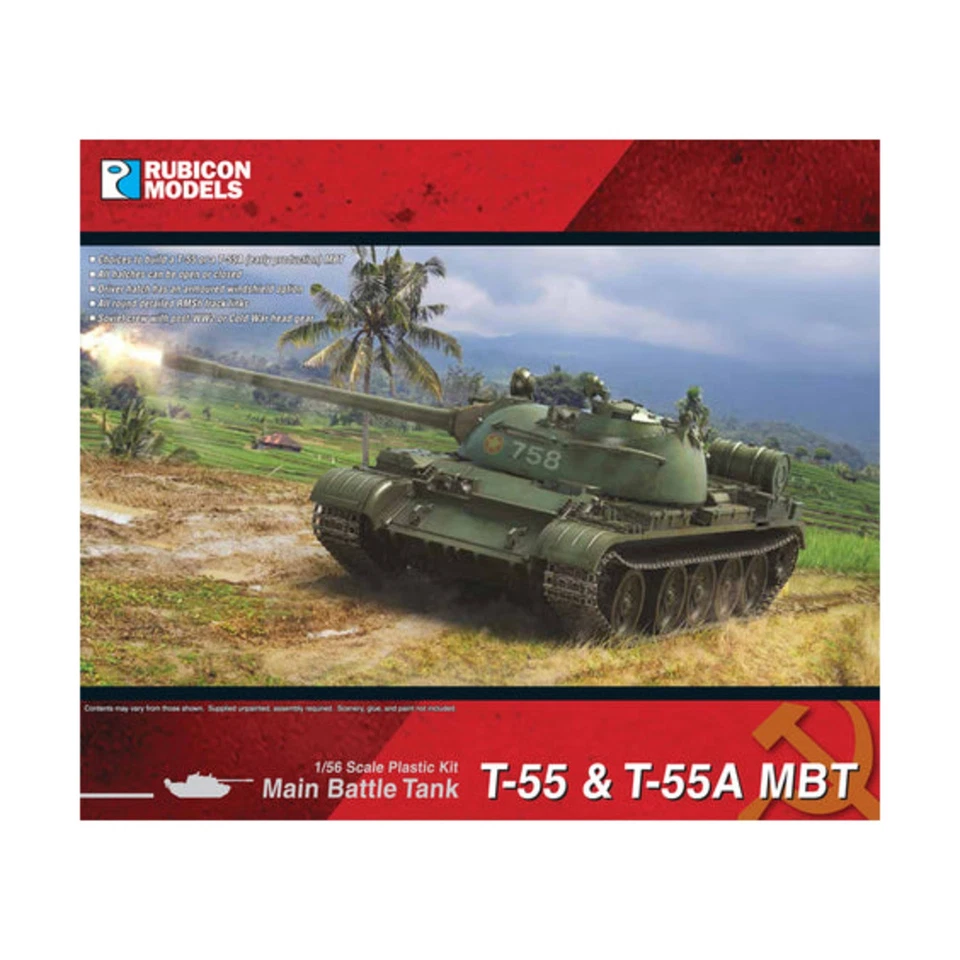 Rubicon Models Soviet WWII Mini 28mm T-55 & T-55A (early production) MBT New - Image 1 of 1