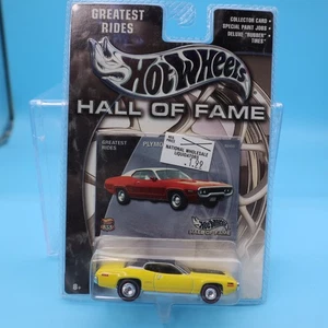 Hot Wheels 2002 Hall of Fame Greatest Rides Plymouth GTX Real rider NIP - Picture 1 of 2