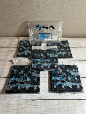 Cantidad 5 - SA Salt Armour Protector Facial Polaina Bandana Azul Camuflaje Nuevo Sellado Foto 1 de 3