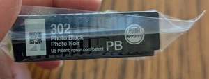 NEU / Versiegelt Epson 302 PHOTO BLACK Tintenpatrone - Bild 1 von 4