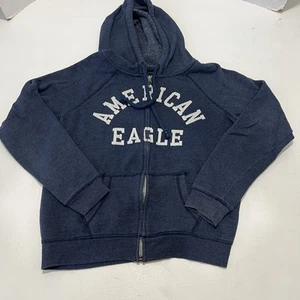 American Eagle Hooded Jacket. Navy Blue Size Small - Picture 1 of 6